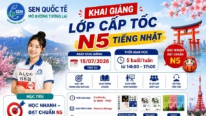 KHAI GIẢNG LỚP TIẾNG NHẬT CẤP TỐC N5 BUỔI CHIỀU